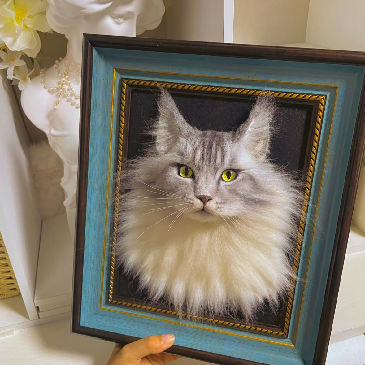Framed Pet Portrait-Cat