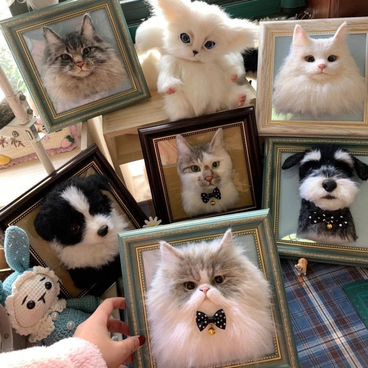 Framed Pet Portrait-Cat