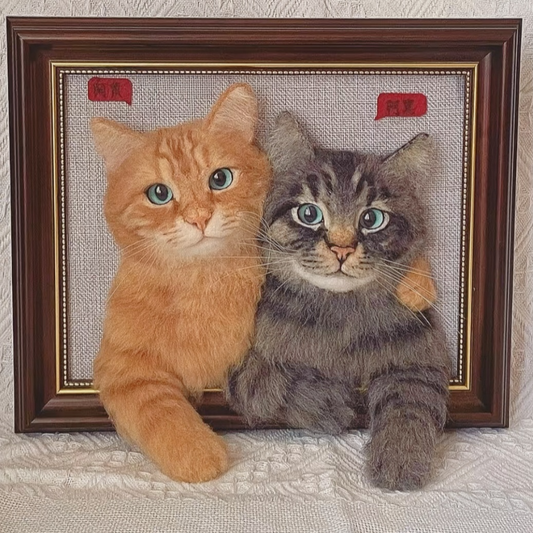 Framed Pet Portrait-Cat